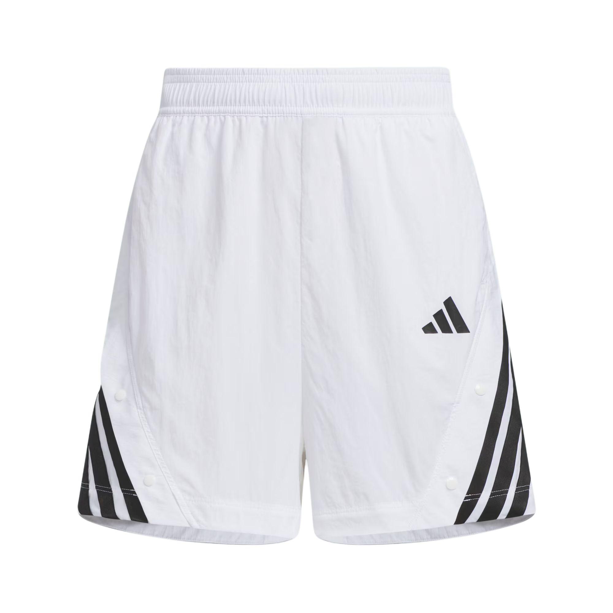 

Adidas Dance Ss25 Woven Logo Stripe Comfortable Casual Shorts Women Shorts White Black KE5853 S