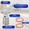 Hapivida 7/16in‑24 Banjo Bolt, Brake Banjo Bolt with 1.5mm Restrictor Stainless Steel for Brake Lines Clutch Lines Turbo Oil Feed (1)