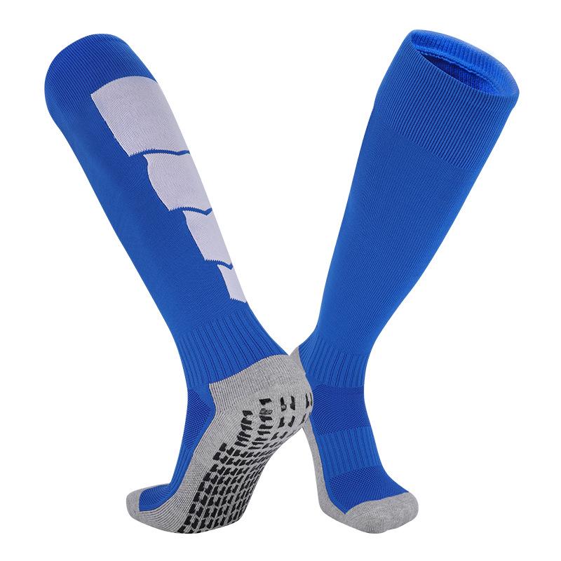 Men's Non-Slip Long Tube Football Socks - Professional Sports Socks with Towel Bottom for Training and Competition