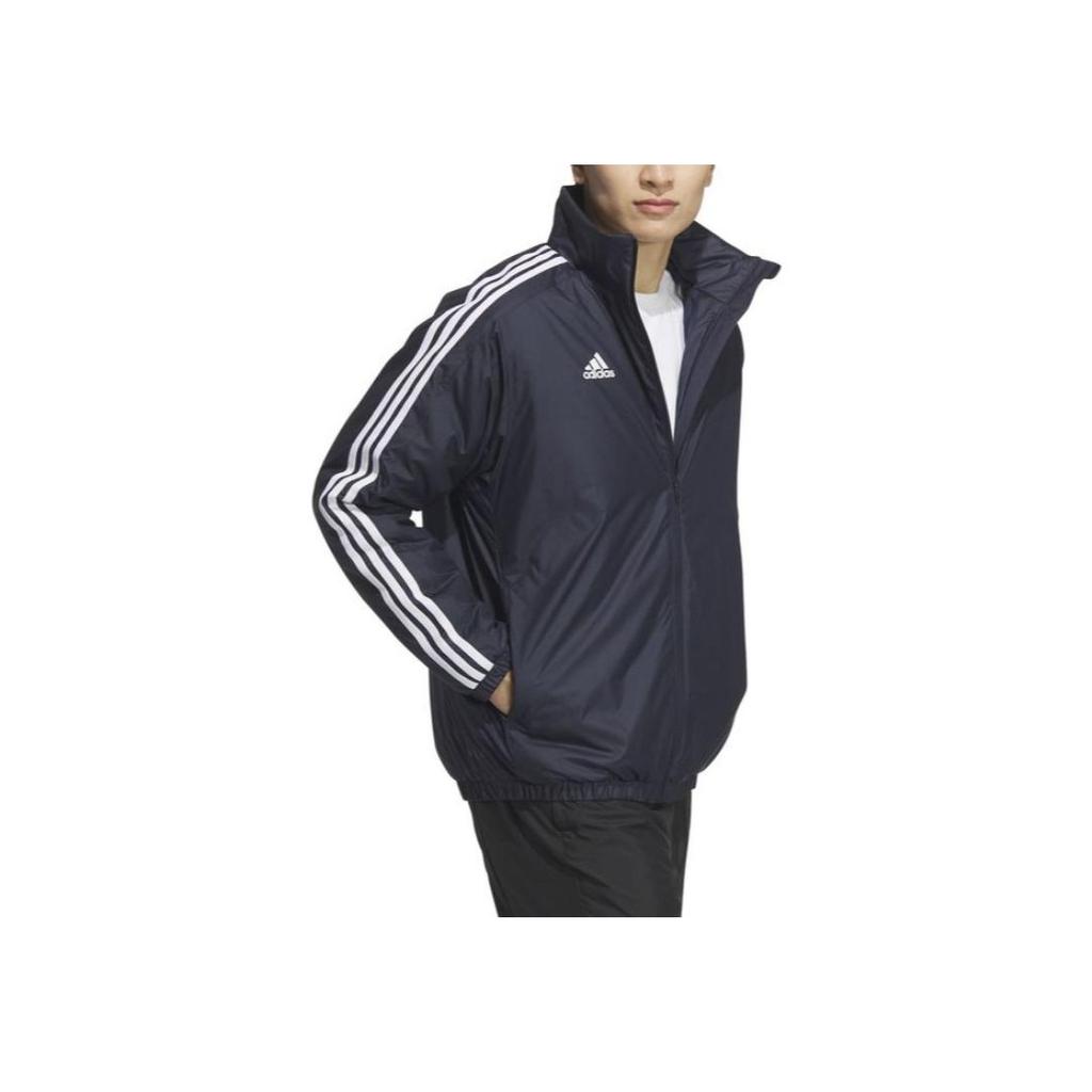 Adidas FW24 M MH 3S Series Fashion Warm Thick Long Sleeve Jacket Men Jacket Legendary-Ink JG8523