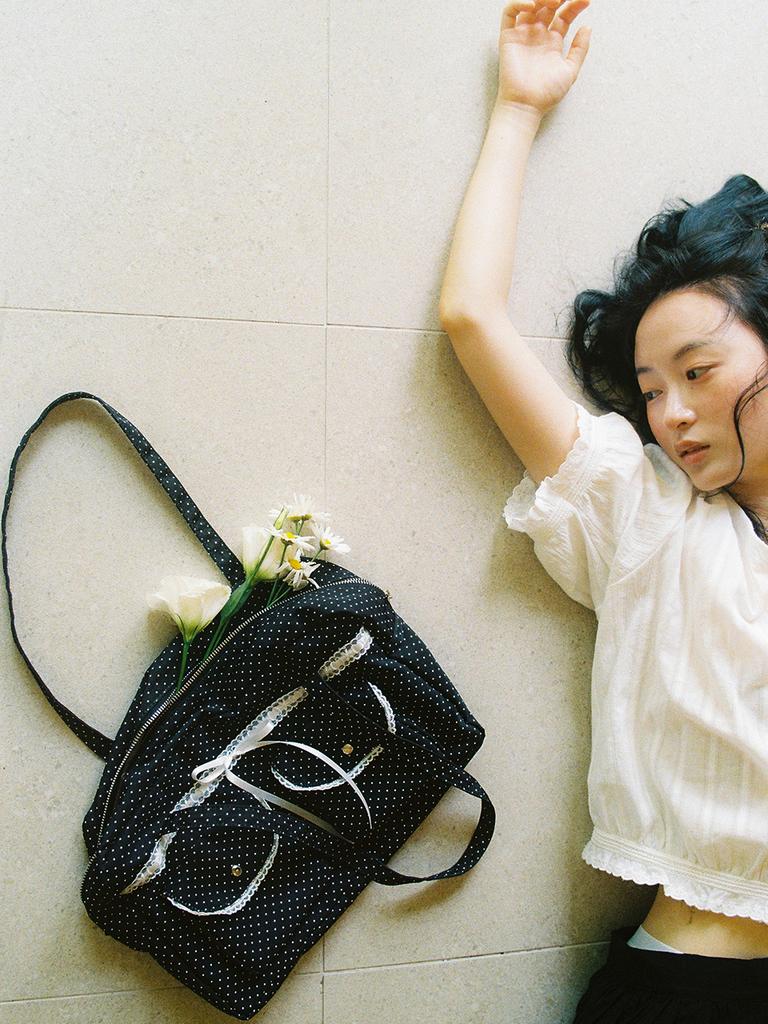 Ovuni Pauline Bag_Polka Dot Black