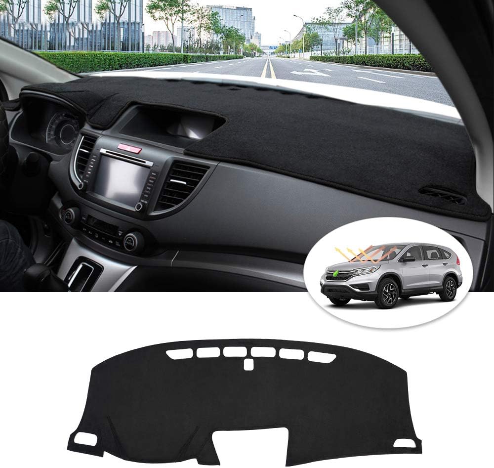 For Honda CR-V 2012-2016 (CRV) Flannel Dashboard Cover - Non-Slip Dashboard Pad Sun Shade Anti-Glare Protector