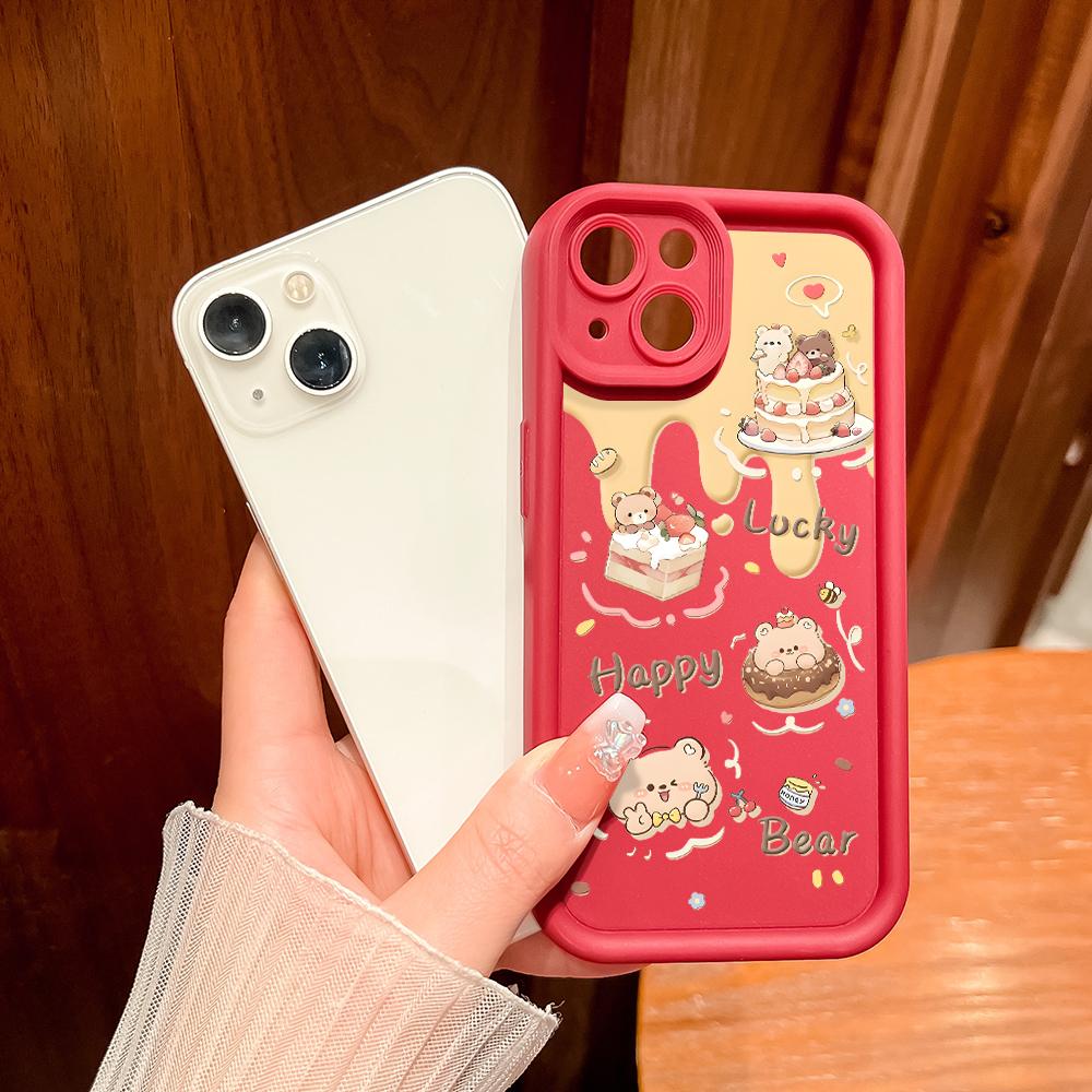 Coque de protection antichoc en silicone souple avec motif de dessin animé pour Huawei Honor Xiaomi Redmi Samsung