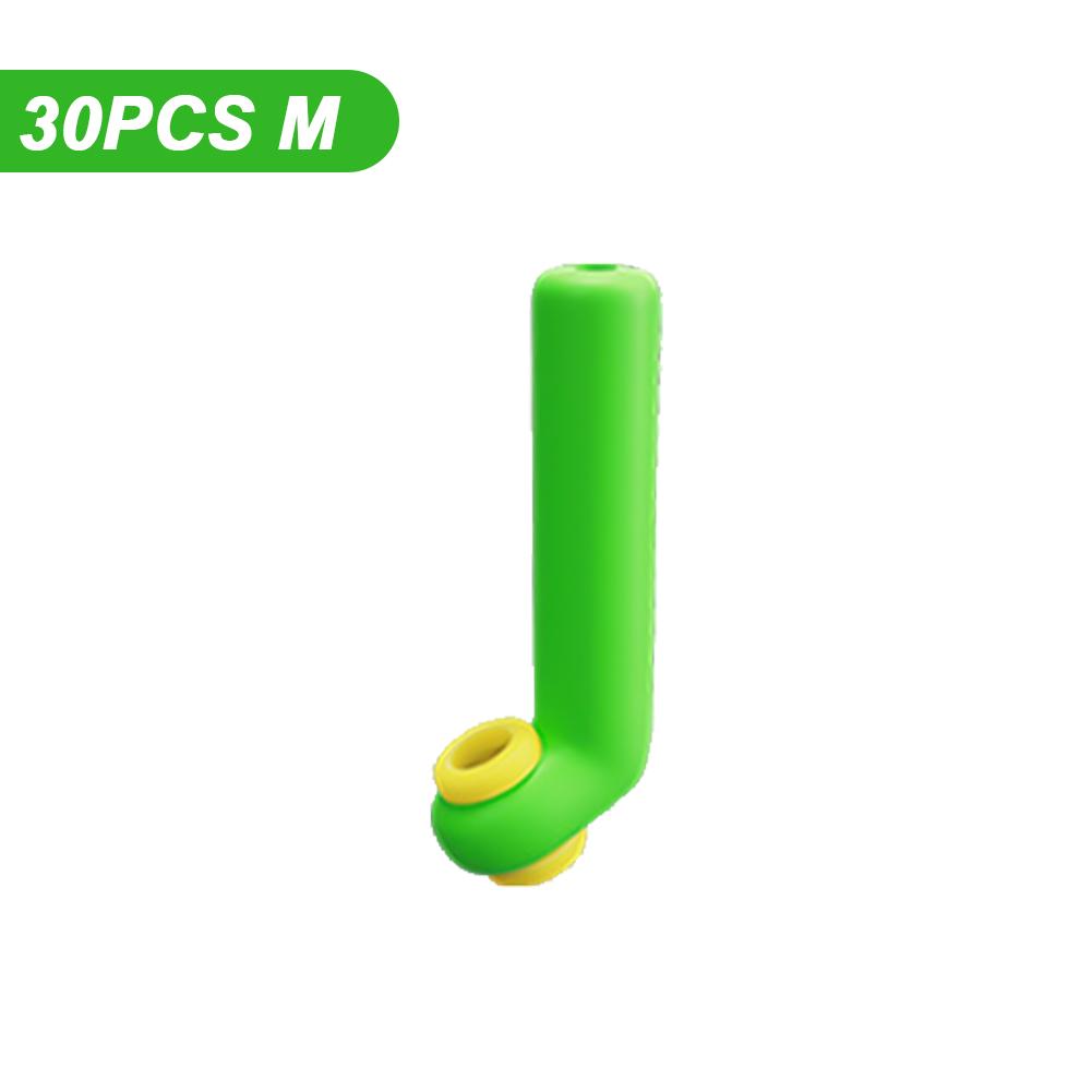 30PCS Green Drift Float Fishing Float Seat Double Force High Toughness Dual Core Float Seat Small Accessories Fishing Supplies