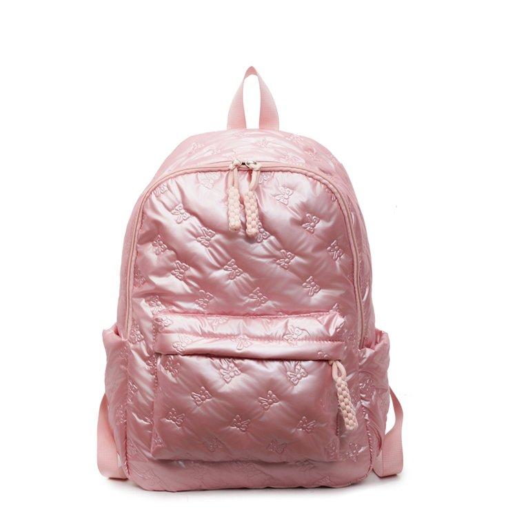 Quilted Backpack Casual Lightweight Daily Use Backpack for Women Fashion Quilted Design Ideal for School Commute Travel and Everyday Outings