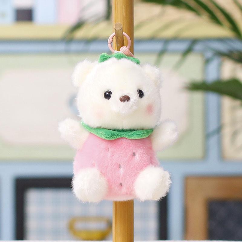 Plush Bear Keychain With Pp Cotton Filling For Gift Kids And Teens