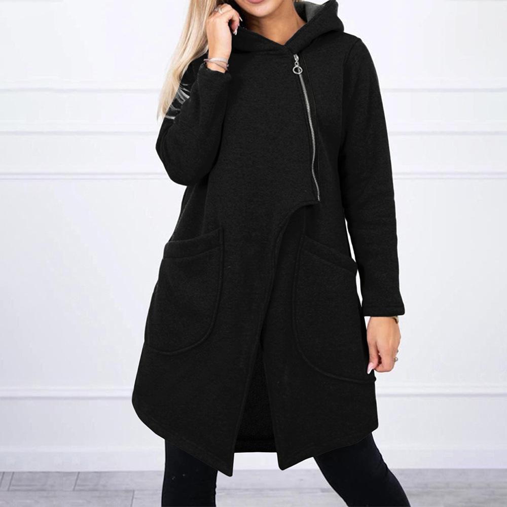 Long Sleeve Oversized Vintage Hoodies Casual Loose Women Spring Autumn Winter Sweatshirt Coat