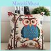 Perfect Gift Owl Print Pillowcases For Sofa Bedroom And Car Back Cushion Comfort