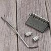 Electric Guitar Tremolo Bridge with Rod Vintage Bent Steel Saddles Brass Base 6 String Guitar Bridge Guitar Accessories