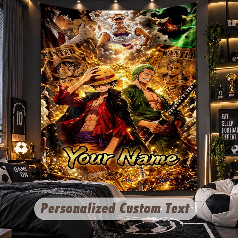Personalized Wall Tapestry,One Piece Custom Printed Name, Fabric Wall Art For Indoor Room Backdrop