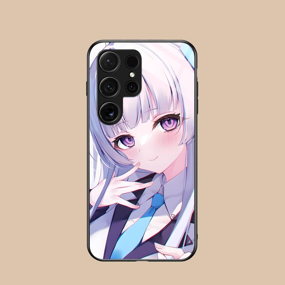 Blue Archive Ushio Noa Phone Case for Samsung Galaxy S26 S25 S24 S23 S22 S21 S20 Note20 Plus FE Ultra Glass Colorful Cover Cover
