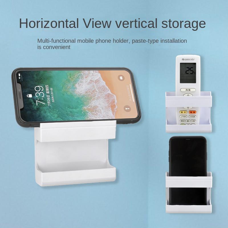 Wandmontiertes Betthaupt Fixierter Kleber Badezimmer Küche Halterung Wandmontiertes Aufbewahrungsregal Wandmontiertes Handy-Laderegal