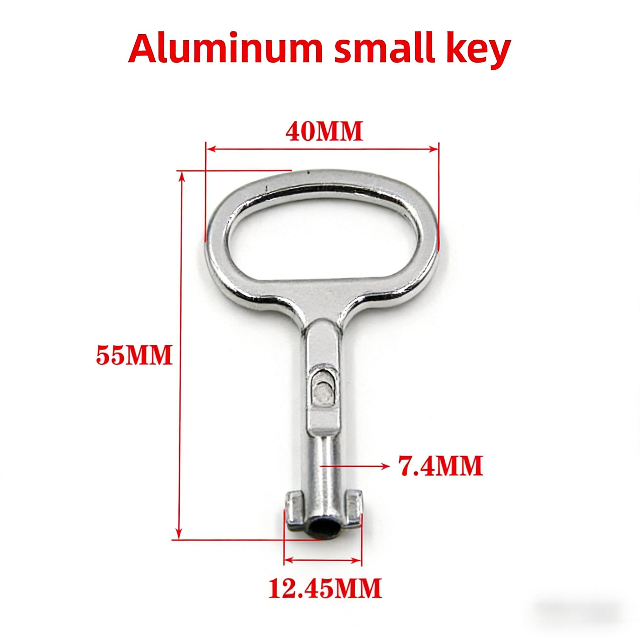 8pcs Aluminum Triangle Key For Electric Cabinet Water Meter Gas Radiator Plumbing Air Bleed Tool Universal Utility Wrench 8PCS