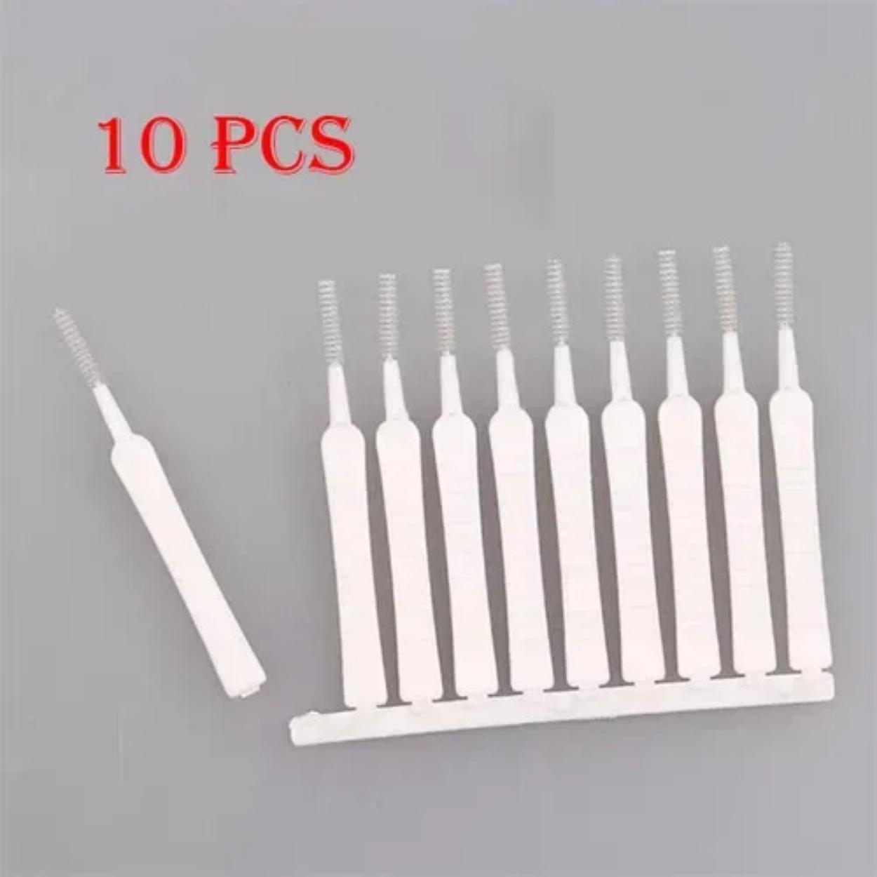 

10Pcs Shower Head Cleaning Brush White Small Pore Clean Anti-clogging Nylon For Kitchen Toilet Phone Hole Window Cleaner