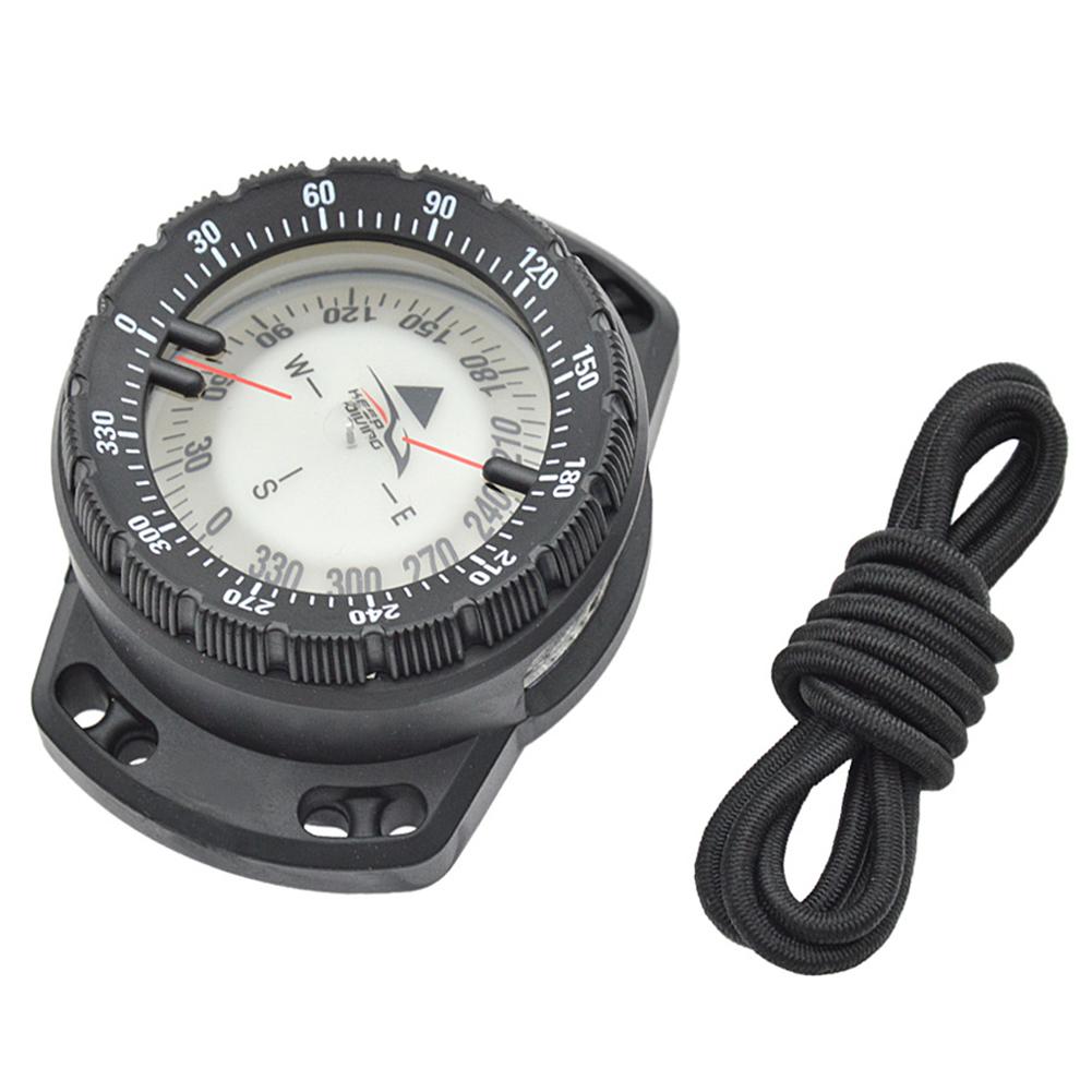 50m Scuba Diving Compass Multi-function Camping Climbing Hiking Luminous Elastic Rope Underwater Waterproof Compass Watch