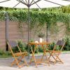 VidaXL 3-piece Bistro Set Anthracite Fabric and Solid Wood, Garden Bistro Set, Balcony Set, Set 3281761