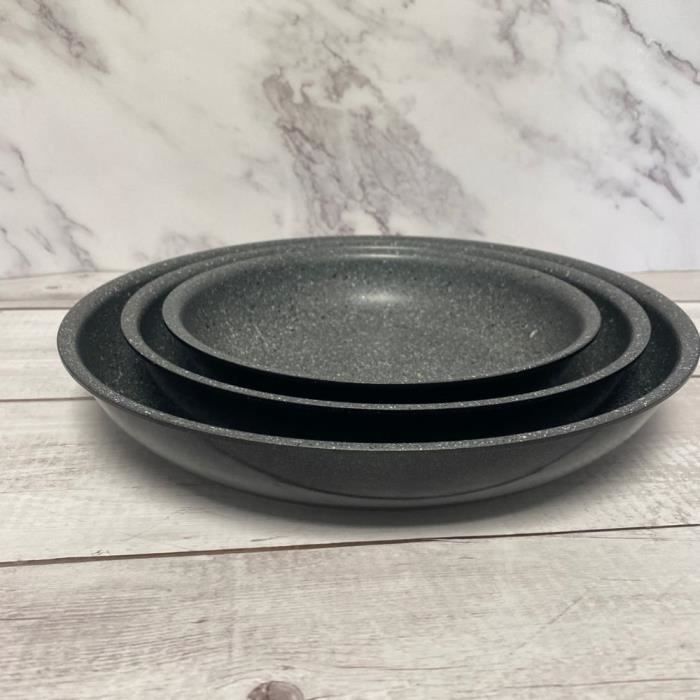 Tava Seti - Arthur Martin - AM130G - 20-24-28 cm - Çıkarılabilir Saplar - PFOA İçermeyen Yapışmaz