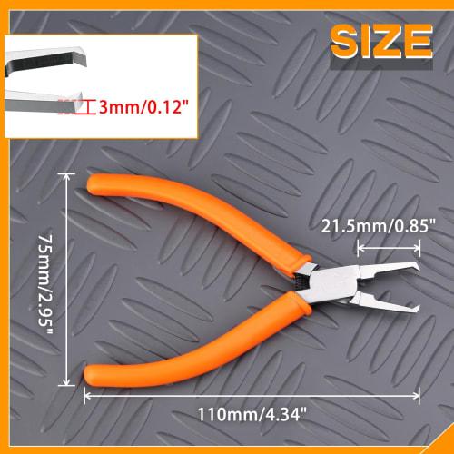 SPEEDWOX 112mm Plastic End Nippers, Small, Powerful, Straight Blade, Precision End Nippers for Plastic, Printed Circuit Boards, Miniature End Nippers,