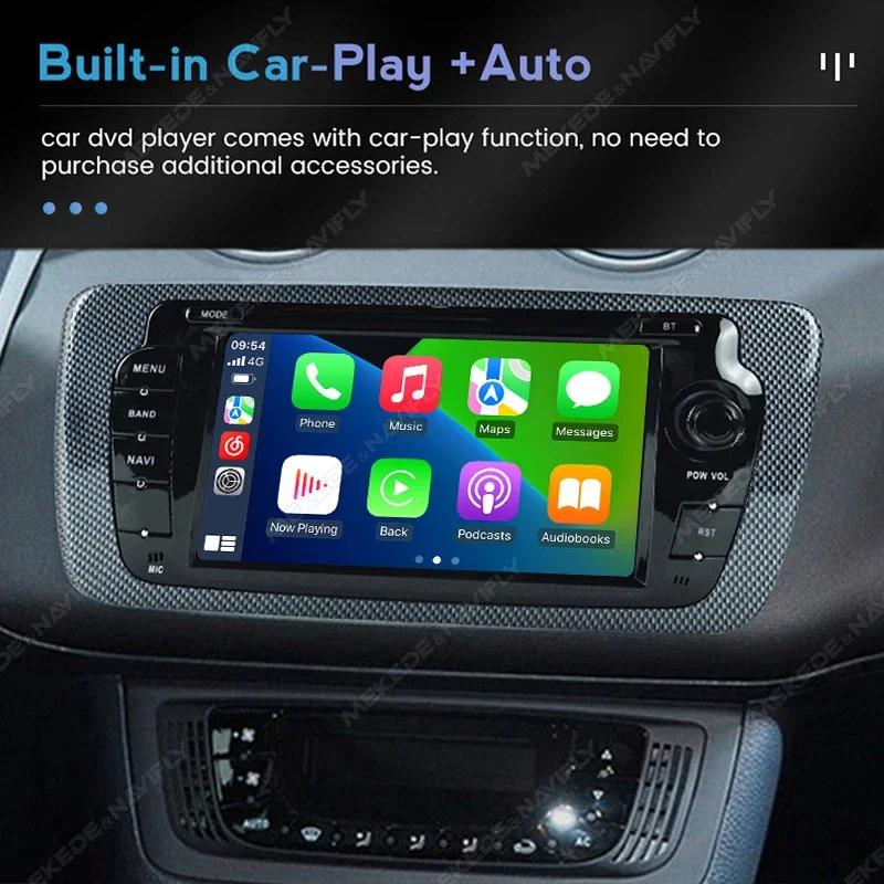 7inch Car Radio for Seat Ibiza 2009-2013 CarPlay Android Auto Multimedia Video Player GPS Navigation WIFI RDS FM Audio Head Unit