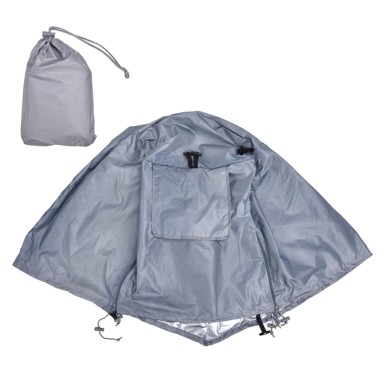 

79x53x50.8cm Outdoor Dogs Cage Cover Sunshade Waterproof Pet Kennel Cover for Wire Dog CagesGray сірий