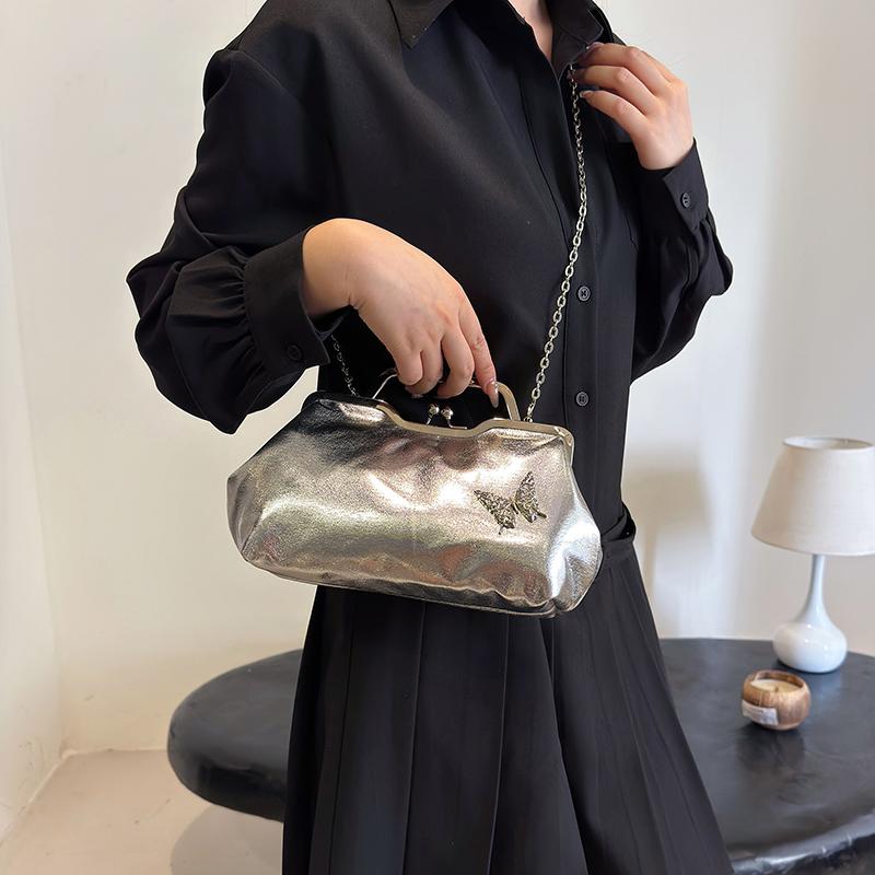 Gold Silver Party Purse Clutch Bag For Women Brand Shell Bag Handbag High Quality Pu Leather Shoulder Crossbody Bag