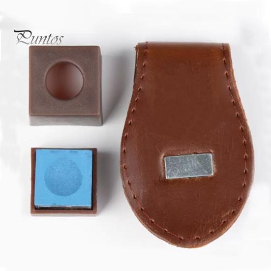 Universal Portable Billiard Chalk Holder Wear Resistant Simple Installation Compact Size Magnetic Belt Clip Chalk Holder