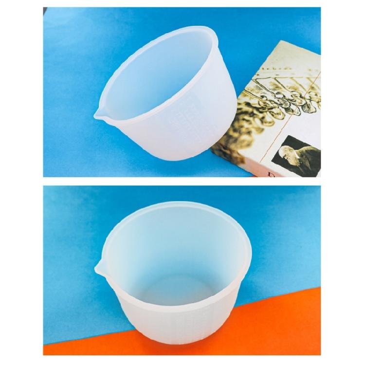 Multipurpose Clear Scales Silicone Measuring Cup Accurate Ingredient Portioning Tool Efficient Kitchen Cooking Supplies