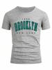 City Cotton Print New York T-shirt Brooklyn T Shirt Los Angeles T-shirts California Tshirts Los Angeles Cothing Chicago Tee Tops