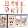 Glass Sticker Decals Static Clings Chinese New Year Window Clings 2025 Snake for Holiday Restaurant Cafe Office Car Window