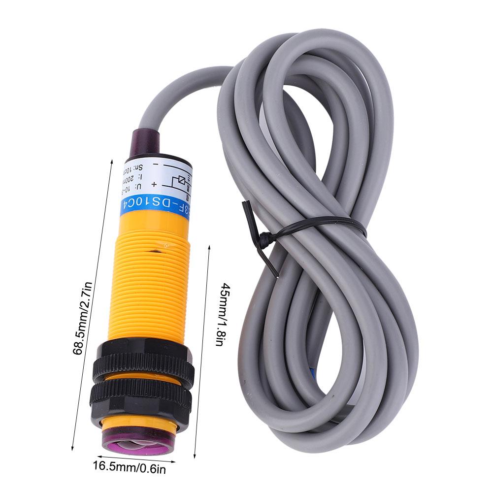 10Pcs JYIO Photoelectric Switch Diffuse Reflection for Machine Tool E3F DS10C4 1030VDC