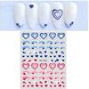 Nail Sticker Self Adhesive Waterproof Eye-catching Love Heart Print Fingernail Sticker DIY Nail Art Gadget Birthday Gift