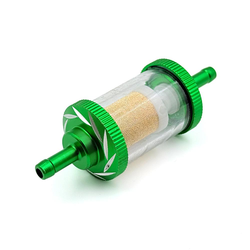 Universal 1/4" Inline Fuel Filter Copper Core Oil Filter 6mm For Motorcycle ATV Dirt Pit Bike Moped Scooter Bikes Lawn Mowers