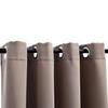 Blackout Curtain - vidaXL - Taupe - 290x245 Cm - Metal Eyelets - Washable Polyester
