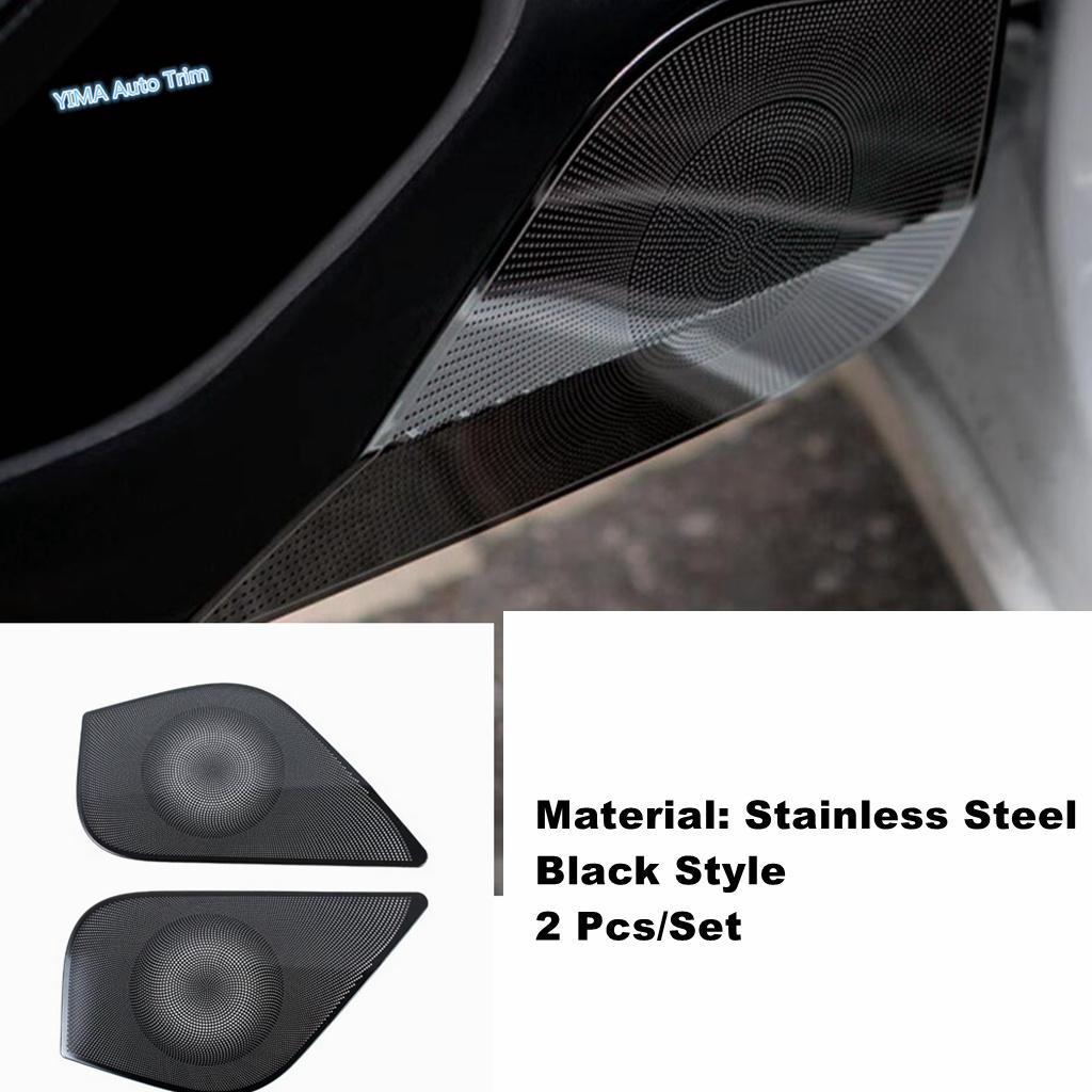 Car Pillar A Stereo / Door Stereo Speaker / Front / Rear Door Horns Decor Cover Trim For Tesla Model 3 2024 Interior Accessories