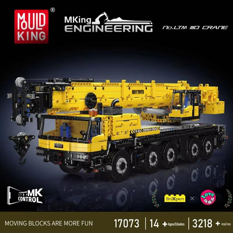 NEW 3218Pcs Technical City Engineering LTM1110 Mobile Building Blocks Crane Remote Control Truck Toys for Adults Kids Gifts