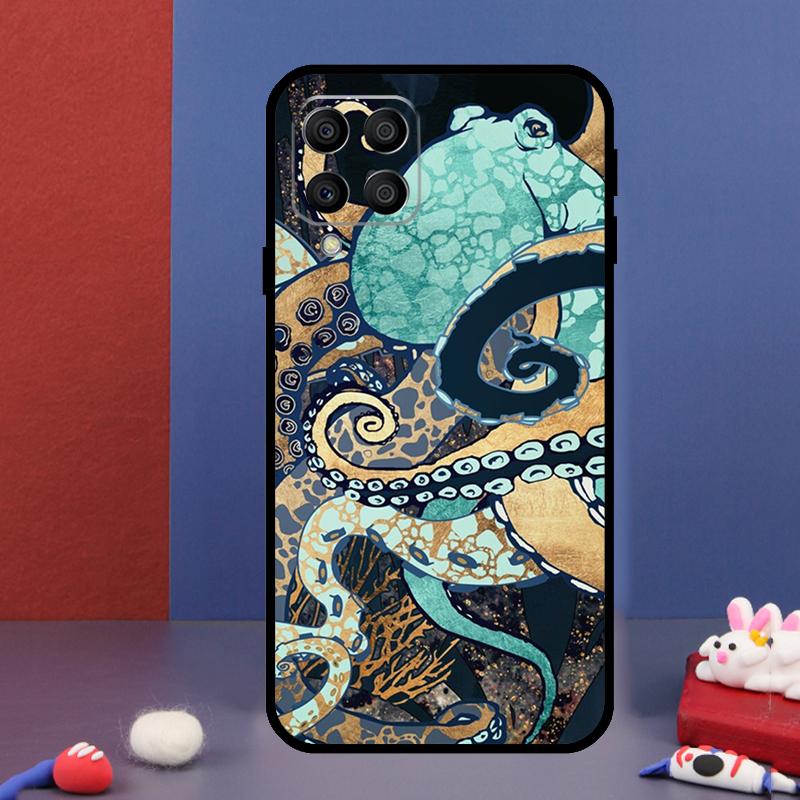 Meeresleben Ozean Oktopus Für Samsung Galaxy M15 M55 M33 M13 M23 M53 M31 M51 M14 M34 M54 M20 M30s M52 M32 Handyhülle