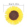 10 Stück Sonnenblumen & Gänseblümchen Bastelverzierungen Weiß & Beige DIY Dekorationszubehör Für Strandhüte Kleidung Vorhänge Krawatten