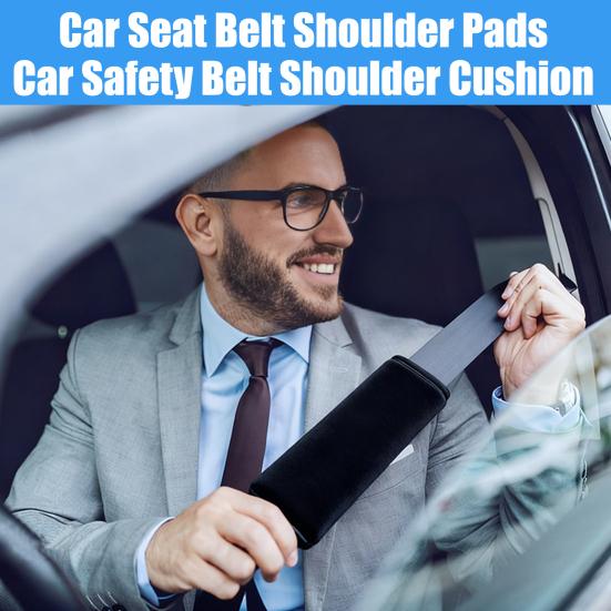 2Pcs Universal Soft Car Seat Belt Pad Comfortable Shoulder Strap Cover for Adults