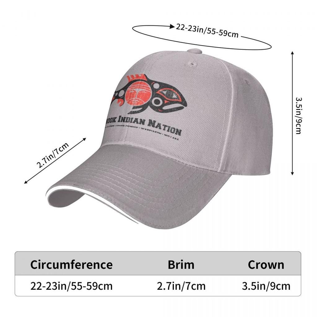 Chinook Nation Tribal Logo, distressed print Cap Baseball Cap wild ball hat hat luxury brand cap Unisex's Women's