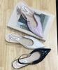 Treten Pointed Toe Pleats Slingbacks