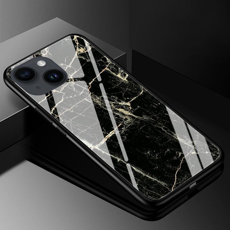 Tempered Glass Case for iPhone 13 14 Pro Max Cover Hard Case for iphone 14pro 11 13 12 11 Pro Max 14 Plus Phone Case TPU Bumper