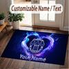 Custom Rug Everton FC Pattern Print Name Text Soft Non‑Slip Floor Carpet for Home Indoor Decoration