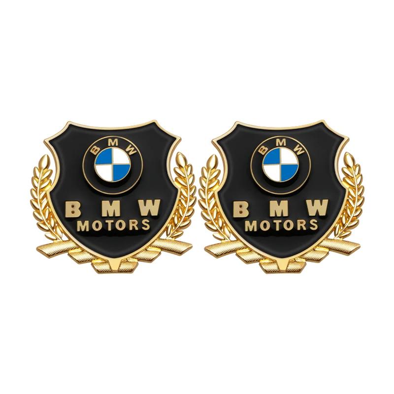 For BMW 1 W E82 car 3D Shield Emblem Metal Badge Car Body Side Fender Rear Trunk Sticker Auto Exterior Accessories For BMW G42 G16 G15 G26 X6 X5