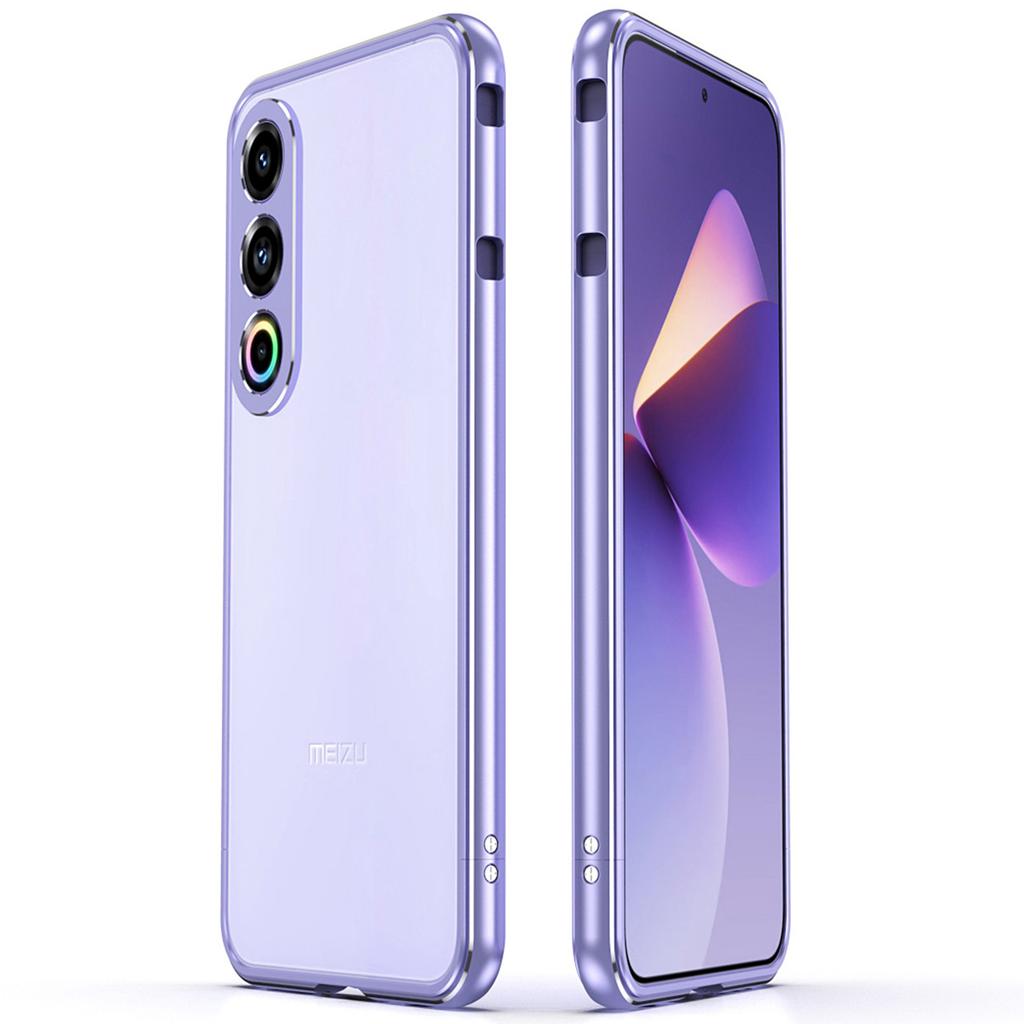 For Meizu 21 Bumper Case Metal Frame Phone Cover with Camera Lens Guard