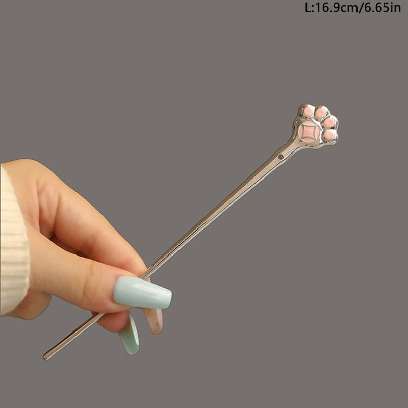 Cute and Playful Cartoon Rabbit Kitten Paw Metal Girl Ladies' Hairpin Banquet Party Performance Hair Hairpin Versatile Headwear