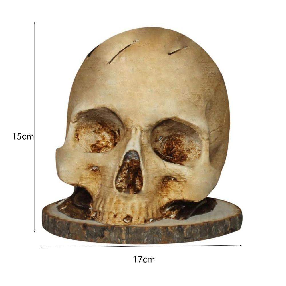 Simulated Skeleton Knife Stand Dilapidated Fruit Storage Rack Skull Knife Holder  Gift