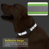 Weiches reflektierendes personalisiertes Hundehalsband, individuelles ID-Halsband, strapazierfähiges Nylon-Welpenhalsband, verstellbar für kleine, mittlere und große Hunde