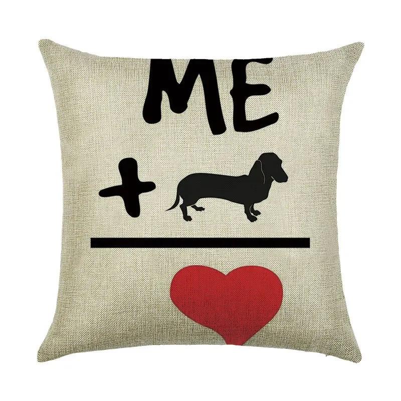Cartoon Digital Print Pattern Linen Pillowcase Office Car Home Sofa Decorative Cushion Cover