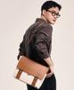 Bedford11Th Polygon Double Belted Messenger [Ivory Beige Combo]