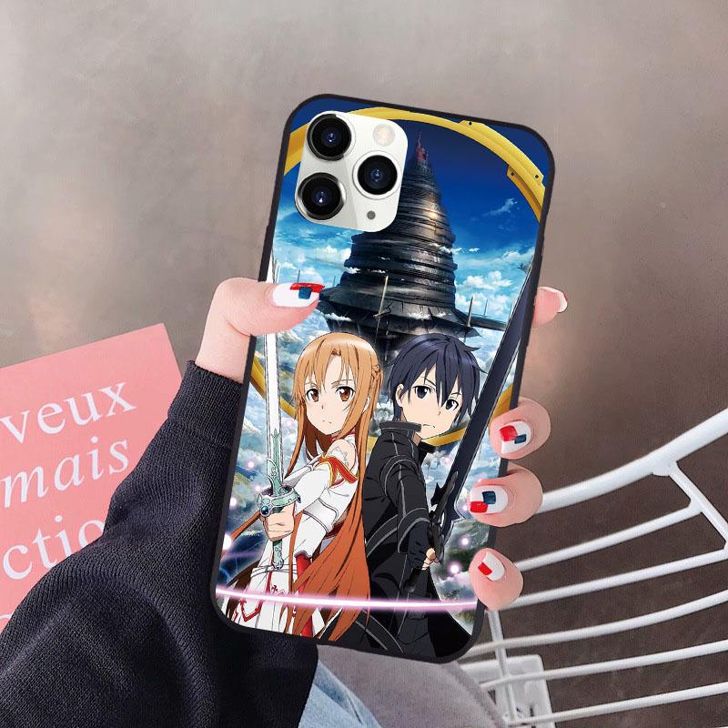 Für Huawei P30 P20 P40 Lite E P Smart Y6 Y7 A Y9 Prime 2019 2021 Honor 10i 10 8A 8X 9X 50 Pro Mate 20 Nova 5T Sword Art TPU Hülle